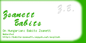 zsanett babits business card